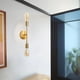 thumbnail image 5 of Aplique de pared Sunnimix Accesorio de iluminación doble cabezal dorado, 5 of 8