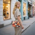 thumbnail image 7 of FORMRS Women Crossbody Purse with Chain Strap Vegan Leather Shoulder Handbag, Flowers Pattern, 7 of 7