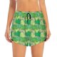 thumbnail image 2 of Balery Crocodile And Bush Pantalones cortos deportivos para mujer con forro y dos bolsillos, elásticos, para entrenamiento, gimnasio, yoga-Small, 2 of 7