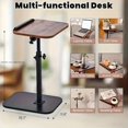 thumbnail image 2 of Adjustable Folding Laptop Desk, Rotatable Height-Adjustable, Space-Saving Home Office Desk, White, 2 of 7