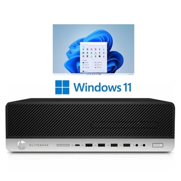 Restored EliteDesk 800 G4 Small Form Factor SFF Desktop, 8th Gen Intel Core i5-8500, 8GB DDR4, 256GB Solid State Drive, Windows 10 Pro