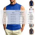 thumbnail image 3 of Avirosel Men's Tank Top Sleeveless Round Neck Elastic Fitness Base Top Comfortable Athletic Moisture Wicking Shirt for Daily Wear White, 3 of 7