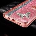 thumbnail image 4 of Compatible with iPhone 14 Plus Diamond Wallet Case Kickstand Card Full Protection Bling Sparkling Sequin Butterfly Fashion Luxury Shockproof Cover for Women Girls, 4 of 14