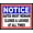 Warning Sign 3, variant on Gates Must Remain Closed & Locked at All Times Sign - 8"x12" Yard Metal Sign for Home Business, Gate Area, Security Zone, Property Safety