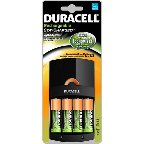 UNiROSS 8 Position  FAST AA/AAA BATTERY CHARGER & 4 x AA DURACELL BATTERIES 