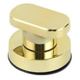 thumbnail image 1 of Agarre de espejo de cristal con ventosa para puerta de baño Zulema Oro Mango de succión, 1 of 8