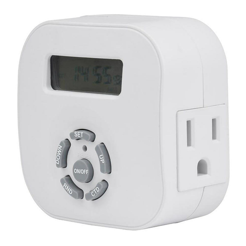 Amertac TE1655WHB 1 Outlet Indoor Weekly Digital Timer Grounded
