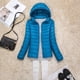 thumbnail image 3 of Chaqueta ajustada de estilo coreano de talla grande para mujer, chaqueta corta con capucha para otoño e invierno, 3 of 6