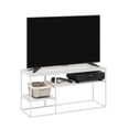 thumbnail image 3 of Furinno Moretti Modern Lifestyle TV Stand for TV up to 50 Inch, Solid White/White, 3 of 6