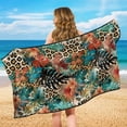 thumbnail image 4 of KUIFORTI Tropical Leaf Leopard Print Car Cushion Seat Covers Sweatproof Easy to Install for Gym Outdoor Sport, Picnic, Beach, Pet Dog Travel Front Seat Bucket Towel Car Seats Protector, 4 of 7
