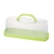 thumbnail image 3 of rectangular Almacenamiento de alimentos Multiuseo con caja de contenedor de almacenamiento de pastel de pan de párpado transparente para Verde, 3 of 8