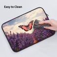 thumbnail image 5 of Pofeuu Butterfly Over Lavender Print Laptop Carrying Case,13-15-Inch Laptop and Tablet, Sleek Design, Durable and Water-Repellent Fabric, Business Casual or School-15 inch, 5 of 8