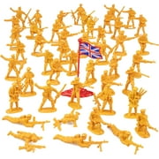 Army Men Action Figures -soldiers of WWII- Big Bucket of Army Soldiers - Over 200 Piece Set