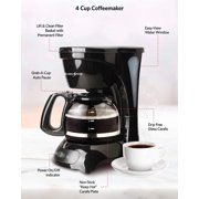 EUROSTAR ECM620B 4-Cup Coffeemaker, Black