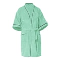 thumbnail image 1 of Bata De Baño 100% Algodón Absorbente, Extra Suave con Bolsillos Laterales y Cinturón - Unisex y Unitalla-Menta, 1 of 1