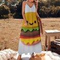 thumbnail image 3 of Hamburger Sleeveless Dress Loose Women's Dress Dresses Luxury Evening Dresses, 3 of 9