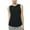 Black, variant on fatyb Women's Workout Tanks Quick Dry Sleeveless Running Tops Yoga Gym Lightweight Ribbed Sports Shirts