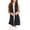 Navy, variant on Moa Collection Women's Casual Open Draped Front Solid Cardigan Vest