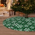thumbnail image 6 of Picia Christmas Pattern At Buffalo Plaid Print Christmas Tree Skirt , Christmas Tree Skirt Ornaments for Merry Christmas Holiday Party Decorations Indoor Outdoor-48", 6 of 7