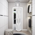 thumbnail image 3 of Sliding Closet Bi-fold Doors | Planum 2102 White Silk with Frosted Glass, 3 of 5