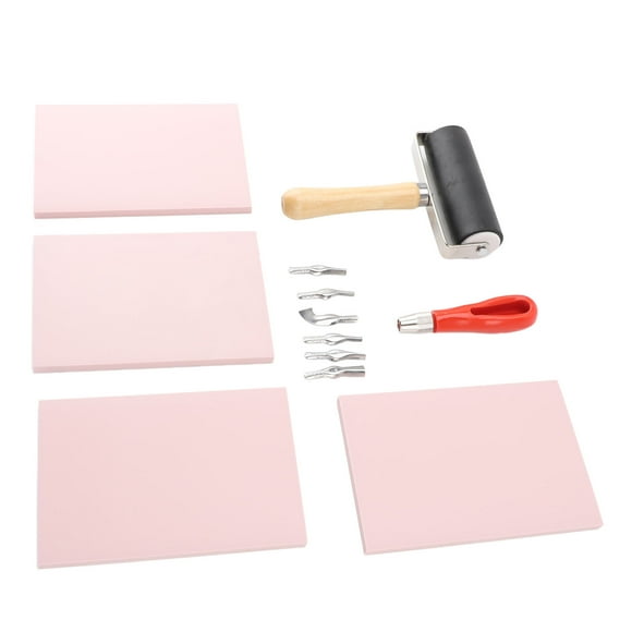 Rubber Carving Block, DIY Easy Carving Making Kit for Printmaking
