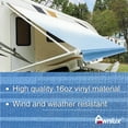 thumbnail image 3 of Awnlux WHITE Manual Modular Retractable RV Awning Full Set Assemblies for RV, 5th Wheel, Travel Trailers, Toy Haulers, and Motorhome - RV Trailer Awning for Home or Camper - 19x8 Ft - Burgundy Fade, 3 of 5