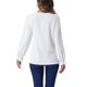 thumbnail image 3 of Blusa de trabajo INSPIRE CHIC para mujer con cuello partido, plisada, de manga larga, casual y de negocios, 3 of 6