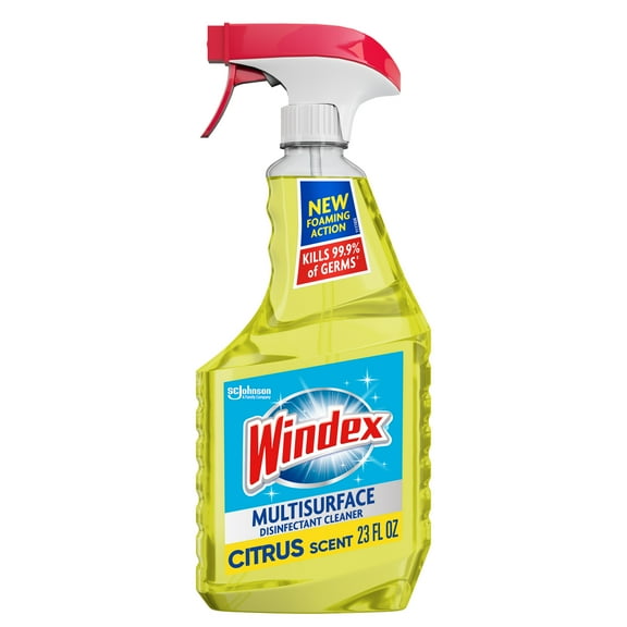 Windex Disinfectant Cleaner Multi-Surface Citrus Fresh, Spray Bottle, 23 fl oz
