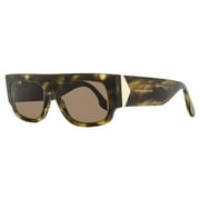 Victoria Beckham VB666S 321 Women's Striped Khaki Havana Sunglasses