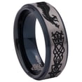 thumbnail image 3 of Celtic Dragon Tungsten Carbide Ring, 3 of 9