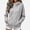 Gray, variant on ITSAME Girls Full Zip Hoodie (5-16) Long Sleeve Solid Color Casual Comfort Hooded Sweatshirt with Pockets Size 9