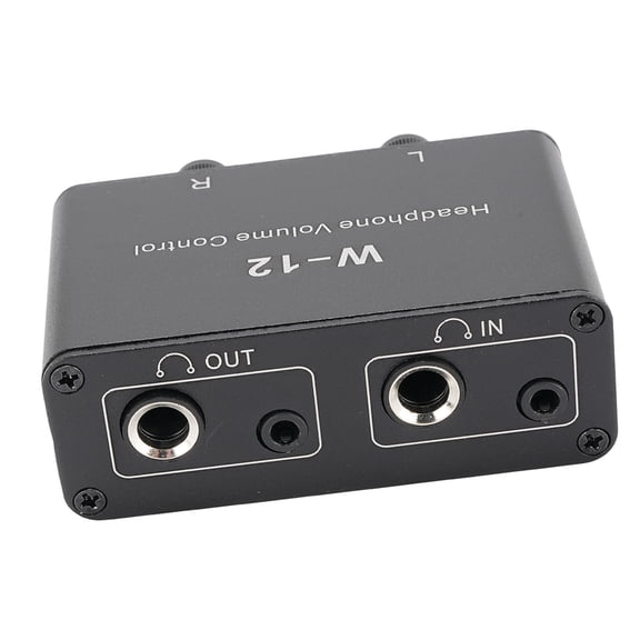Atenuador de Volumen de Sonido Estéreo, Sin Pérdida de 3.5 mm de 6.35 mm de Volumen de Aleació de Aluminio Controlador Mute Funció