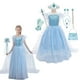 thumbnail image 2 of Nuevo vestido de Cosplay de Elsa de Frozen de Disney para niñas, disfraz de fantasía para niños, Reina de la nieve, fiesta de cumpleaños de Halloween, ropa de princesa para niños Cape3T (Tag 110) Gao Jinjia LED, 2 of 2