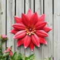 thumbnail image 2 of Hometrends Red Flower Outdoor Metal Art, 2 of 2