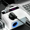 thumbnail image 2 of Outlet Extender Car Inverter 150W Peak 12V/24V To 110V LED Display Sockets Power Inverter Adaptor Fast Charging, 2 of 8
