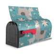 thumbnail image 4 of Fotbe Teal Mama Llama Mailbox Covers Post Letter Box Cover Garden Decor Standard Size-21x18 in, 4 of 9