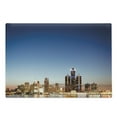 thumbnail image 1 of Detroit Cutting Board, Michigan Skyline at Twilight Waterfront Lively City Serene Calm Travel Destination, Decorative Tempered Glass Cutting and Serving Board, Large Size, Multicolor, by Ambesonne, 1 of 1