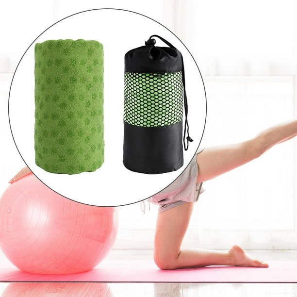 Almencla Hot Yoga Mat Towel Durable Accessory Yoga Towel for Fitness Indoor  Men Women
