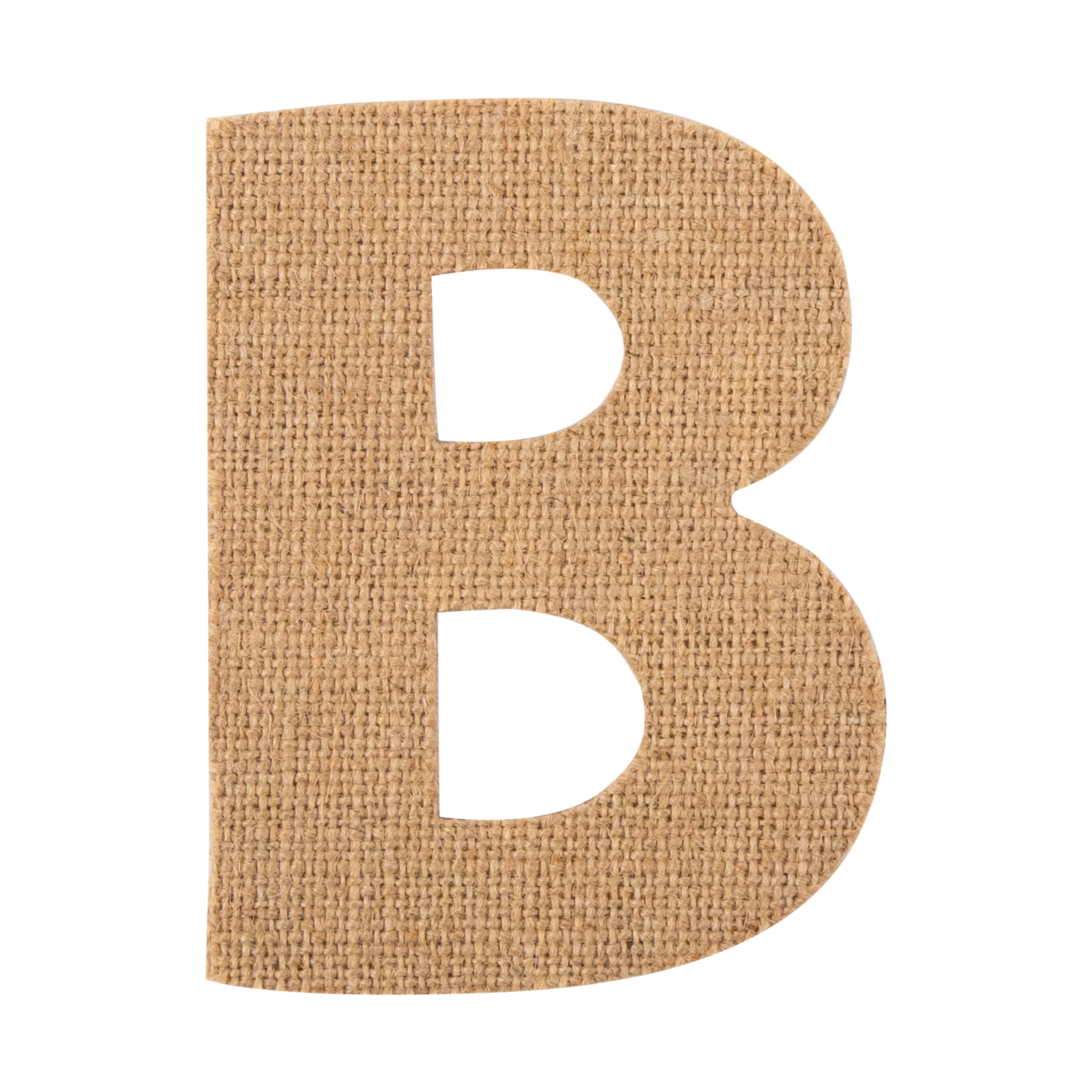 On the Surface Burlap Letter B, 1 Each