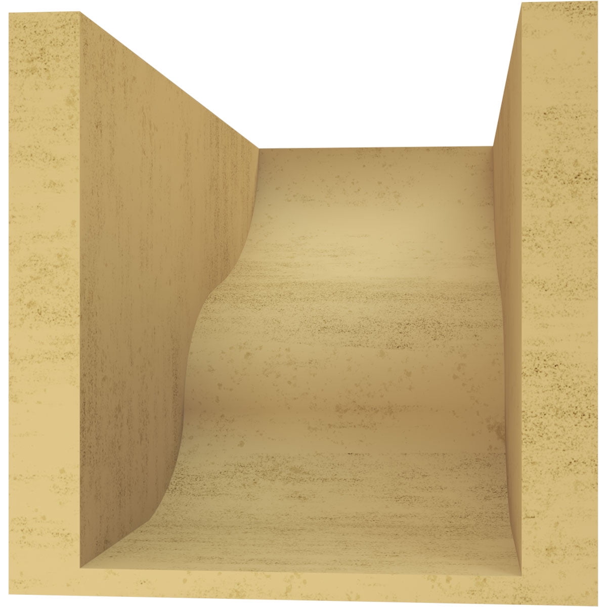 8"W x 16"D x 8"H Wide Greensboro Rough Cedar Woodgrain TimberThane Corbel, Primed Tan