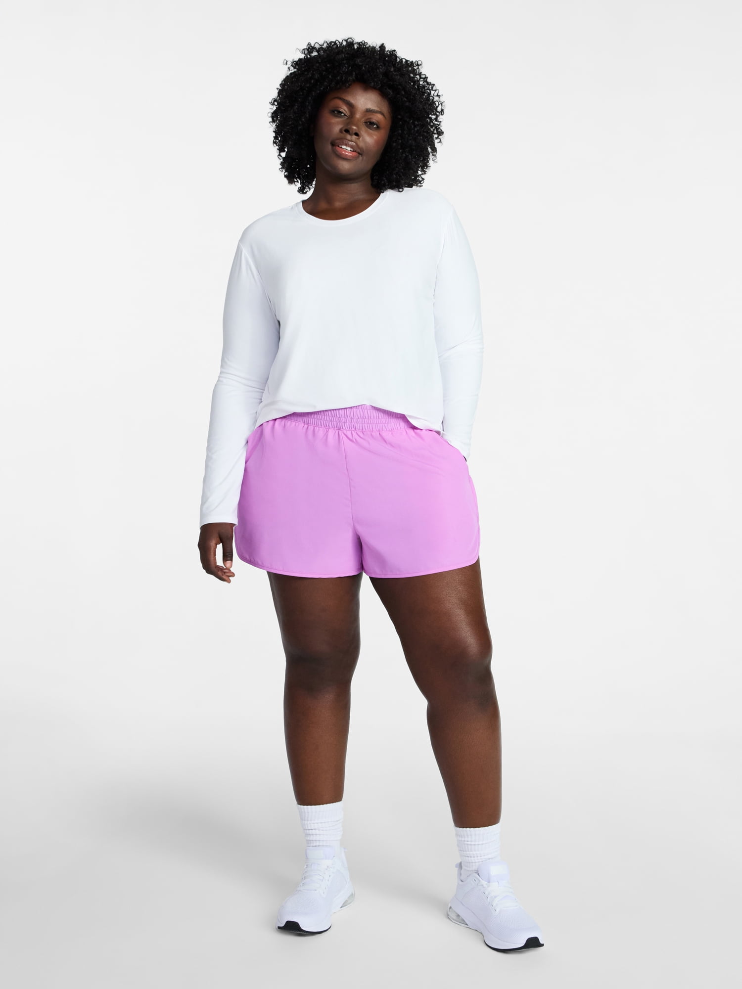 Athletic Works Women's and Women's Plus Core Running Shorts, Sizes XS-4X