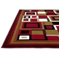 thumbnail image 5 of Handcraft Rugs-Modern Contemporary Living Room Rugs-Abstract Carpet with Geometric Pattern-Red/Black/Ivory/Beige/Multi 5x7 feet, 5 of 6