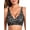 Gray Leopard, variant on Women'S Deep V Bras Leopard Print Seamless Wireless Full Coverage Comfort Bra Dark Brown Leopard Print L