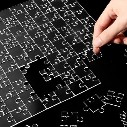 Haooryx Transparent Puzzles,Creative Jigsaw Puzzles for Party Game Supplies, 200 Pieces