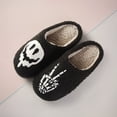 thumbnail image 4 of Pantuflas Peludas Suaves Con Esqueleto Halloween Antideslizantes para Hombres Y Mujeres, 4 of 9