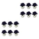 thumbnail image 3 of Servilletero portátil extraíble reutilizable Naiovety 6 piezas lino flor artificial decoración romántica casa Azul oscuro 2piezas, 3 of 6