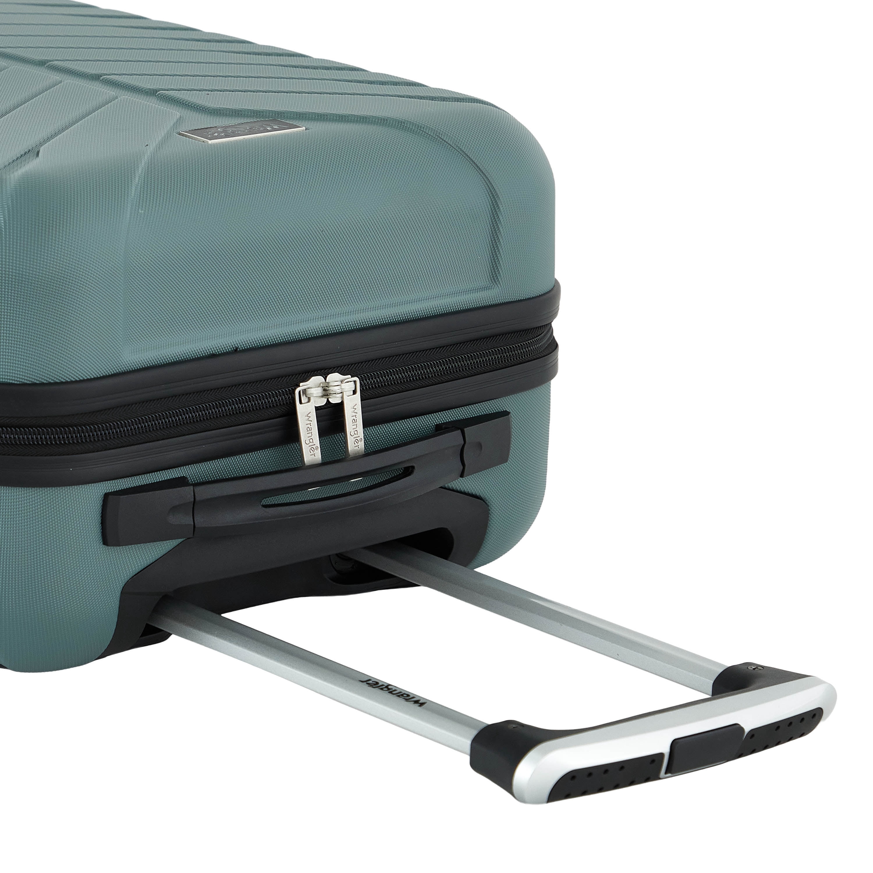 Wrangler 20-inch Carry-On Rolling Hard Side Spinner Luggage, Green
