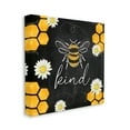 thumbnail image 3 of Stupell Bee Kind Honeycomb Pattern Animals & Insects Painting Gallery Wrapped Canvas Print Wall Art, 3 of 7