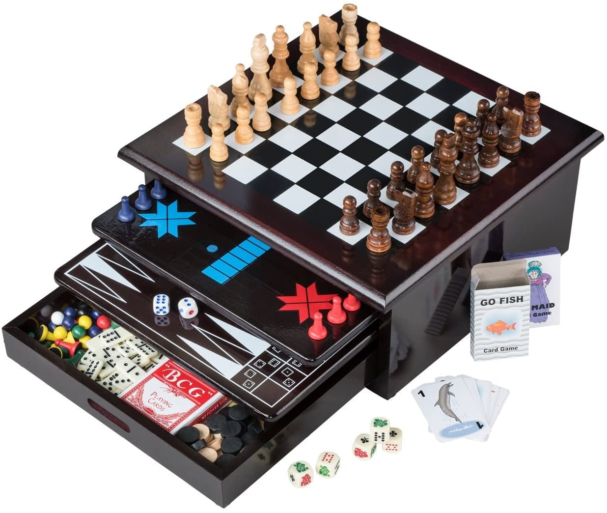 WS Game Company Chess & Checkers Board Game Set, Maple Wood on Food52