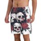 thumbnail image 2 of Balery Gothic Skulls And Roses Traje de Baño Estilo Hawaiano para Hombre, Shorts de Secado Rápido con Bolsillos-Large, 2 of 6
